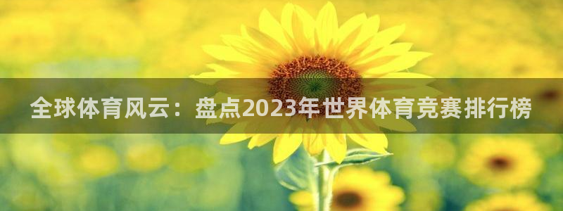 J9官网下载：全球体育风云：盘点2023年世界体育竞赛排行榜